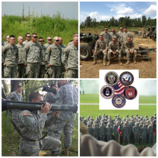 Collage of soldiers